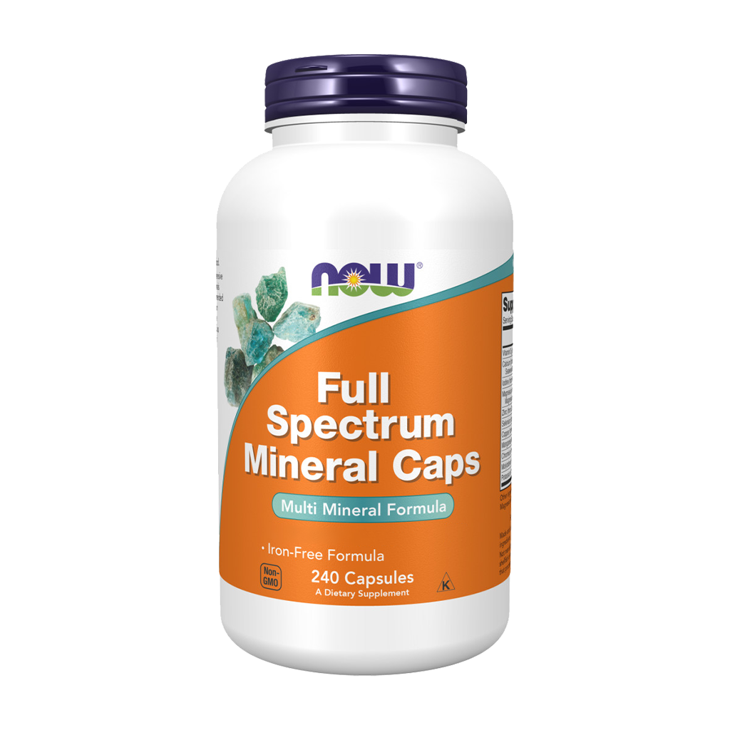 Minerais de Espetro Completos - Iron-Free - 240 Cápsulas - Now