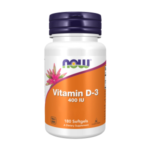 Vitamina D-3 - 400 IU - 180 softgels - Now