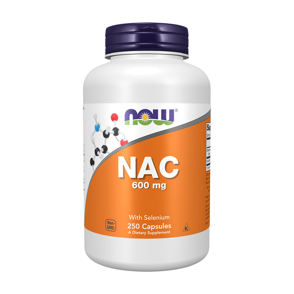 NAC 600 mg  - 250 Cápsula - Now