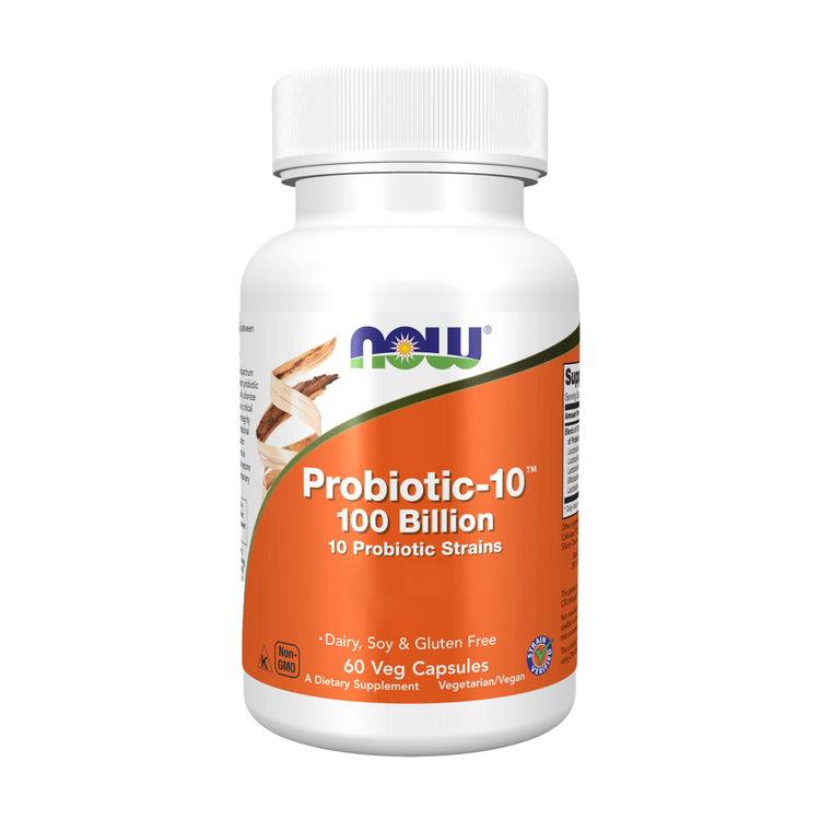 Probiotic-10 - 100 Billion - 60 Cápsulas - Now
