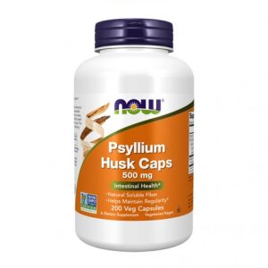 Psyllium Husk 500 mg 200 cápsulas - Now