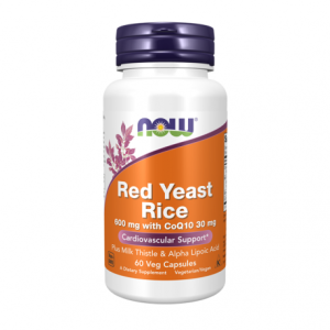 Red Yeast Rice 600 mg with CoQ10 30 mg - 60 Cápsulas Vegetais - Now