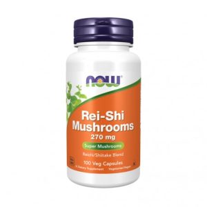 Rei-shi + Shitake Mushrooms 270 mg - 100 Cápsulas - Now