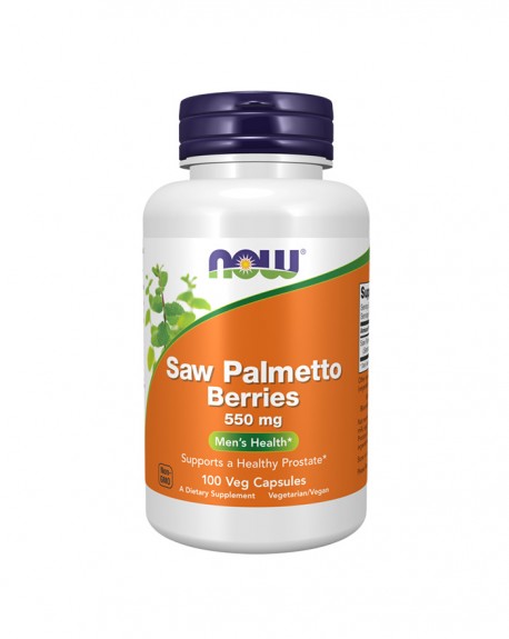Saw Palmetto Berries 550mg - 100 Cápsulas Vegetais - Now