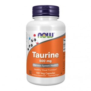 Taurine 500 mg - 100 Cápsulas - Now
