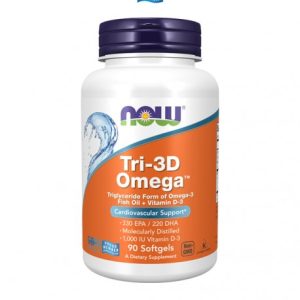 TRI-3D Omega - 90 Capsulas Moles - Now