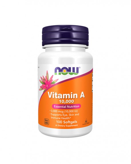 Vitamina A 10,000 IU 100 Softgels - Now