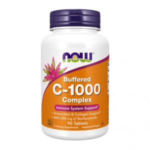Vitamin C – Calcium Ascorbate (Não Ácida) - 90 Comprimidos - Now