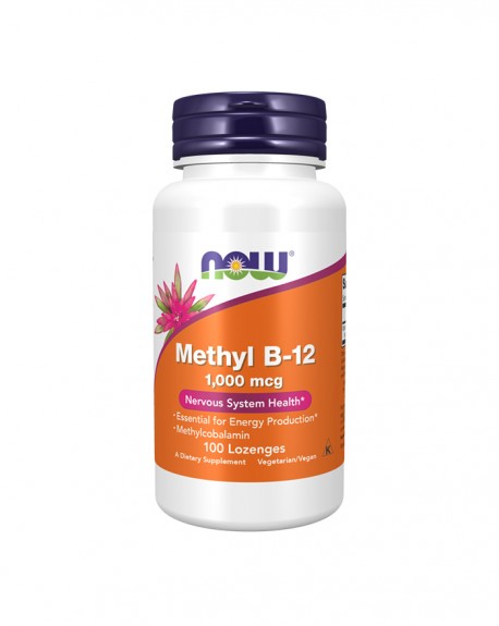 Vitamina B-12 Methyl 1000 Mcg 100 losangos mastigáveis - Now