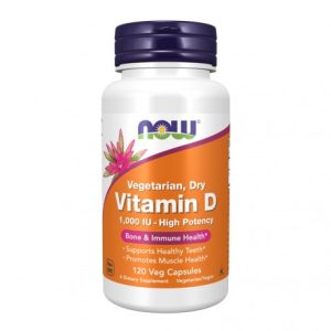 Vitamin D 1000 IU - 120 Cápsulas Vegetais - Now