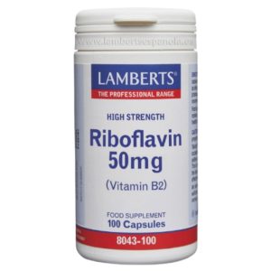 Riboflavina 50 mg 100 comprimidos - Lamberts