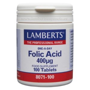 Acido Fólico 400 mcg 100 cápsulas - Lamberts