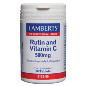Rutina Vitamina C 500mg + Bioflavonóides 90 cápsulas - Lamberts