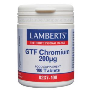 Crómio GTF 200 UG 100 comprimidos - Lamberts