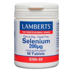 Selénio 200 mcg 60 comprimidos - Lamberts
