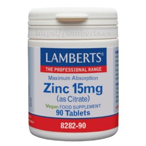 Zinco Citrato 15 mg 90 comprimidos - Lamberts