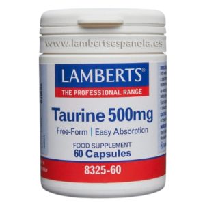 Taurina 500 mg 60 cápsulas - Lamberts