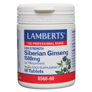 Ginseng Siberiano 1500 mg 60 cápsulas - Lamberts