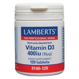 Vitamina D-3 400 UI 120 comprimidos - Lamberts