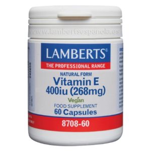 Vitamina E Natural 400 UI 60 cápsulas - Lamberts