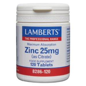 Zinco Citrato 25 mg 120 comprimidos - Lamberts