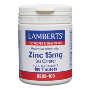 Zinco Citrato 15 mg 180 comprimidos - Lamberts